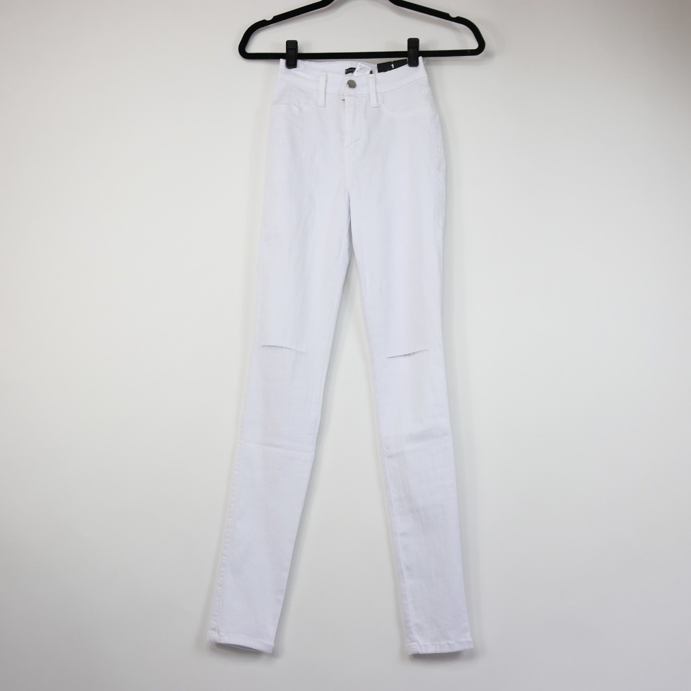 NWT Fashion Nova Canopy White Jeans S04
